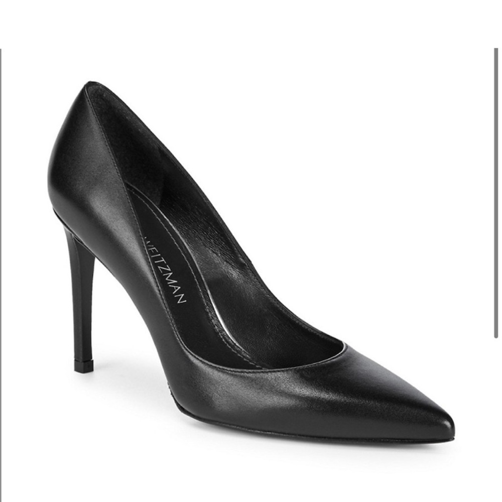 Stuart Weitzman Royal Leather Stiletto Pumps